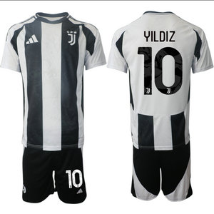 Juventus 2024-25 #10 YILDIZ home Soccer Club Jerseys