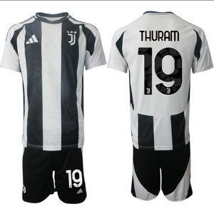Juventus 2024-25 #19 THURAM home Soccer Club Jerseys