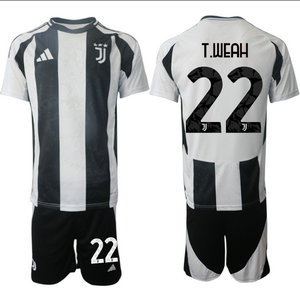 Juventus 2024-25 #2 T.WEAH home Soccer Club Jerseys