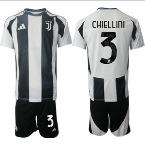Juventus 2024-25 #3 CHIELLINI home Soccer Club Jerseys