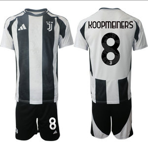 Juventus 2024-25 #8 KOOPMEINERS home Soccer Club Jerseys
