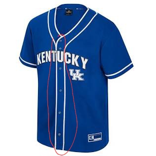 KENTUCKY Blue BABSEBALL jersey
