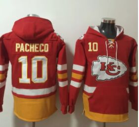 Kansas City Chiefs #10 Isiah Pacheco Red All Stitched Hooded Sweatshirt