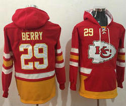 Kansas City Chiefs #29 Eric Berry Stitched Red Gold Name & Number Pullover NFL Hoodie