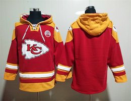 Kansas City Chiefs Blank Red All Stitched Hooded Sweatshirt