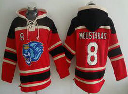 Kansas City Royals #8 Mike Moustakas Red Champions Hooded Jersey