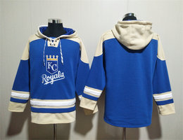 Kansas City Royals Blank Blue Sawyer Hooded Sweatshirt MLB Hoodie