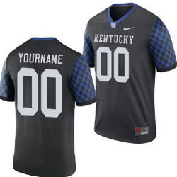 Kentucky Wildcats Customized Black Authentic Stitched NCAA jersey