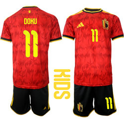 Kids Colombia #11 Doku Home 2026 World Cup Soccer jersey