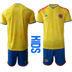 Kids Colombia Blank Home 2026 World Cup Soccer jersey
