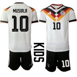 Kids Germany #10 Musiala Home 2026 World Cup Soccer jersey