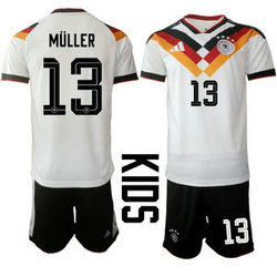 Kids Germany #13 Muller Home 2026 World Cup Soccer jersey