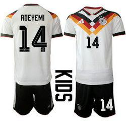 Kids Germany #14 Adeyemi Home 2026 World Cup Soccer jersey