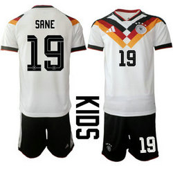Kids Germany #19 Sane Home 2026 World Cup Soccer jersey