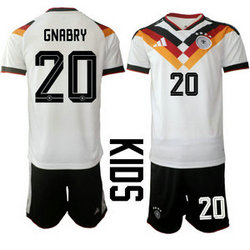 Kids Germany #20 Gnabry Home 2026 World Cup Soccer jersey