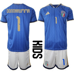 Kids Italy #1 Donnarumma Home 2026 World Cup Soccer jersey