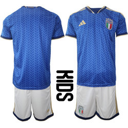 Kids Italy Blank Home 2026 World Cup Soccer jersey
