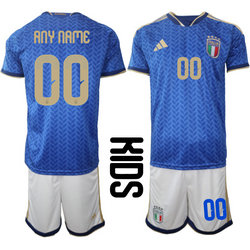 Kids Italy Custom Home 2026 World Cup Soccer jersey