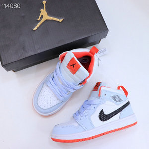 Kids Jordan 1(I) Authentic basketball shoes Size 22-39 101
