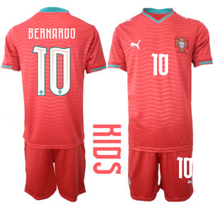 Kids Portugal #10 Bernarod Home 2026 World Cup Soccer jersey