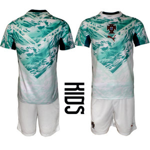 Kids Portugal Blank away 2026 World Cup Soccer jersey