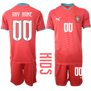 Kids Portugal Custom Any Name Home 2026 World Cup Soccer jersey