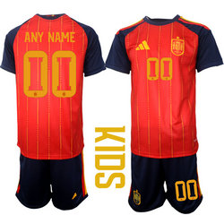 Kids Spain Custom 2026 World Cup Soccer jersey