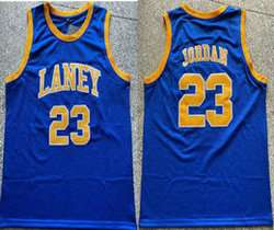 Laney high school #23 Michael Jordan Blue High school jersey