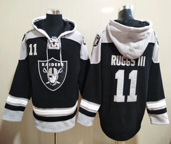 Las Vegas Raiders #11 Henry Ruggs III Black NFL Stitched Pullover Hoodie