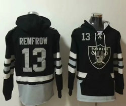 Las Vegas Raiders #13 Hunter Renfrow Black All Stitched Hooded Sweatshirt