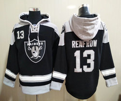 Las Vegas Raiders #13 Hunter Renfrow Black NFL Stitched Pullover Hoodie