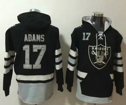Las Vegas Raiders #17 Davante Adams Black All Stitched Hooded Sweatshirt