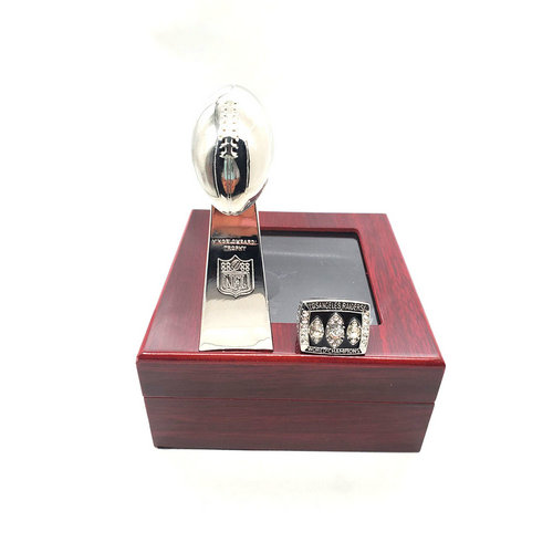 Las Vegas Raiders 1983 NFL one ring + one trophy set