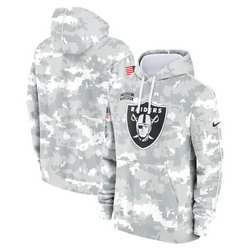 Las Vegas Raiders 2024 Camo Salute To Service Pullove Hoodie