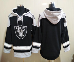 Las Vegas Raiders Blank Black NFL Stitched Pullover Hoodie