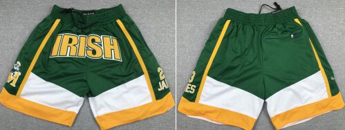 Lebron James High school Green Pocket Shorts