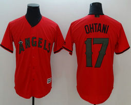 Los Angeles Angels of Anaheim #17 Shohei Ohtani 2018 Stars & Stripes Game Authentic Stitched MLB Jersey