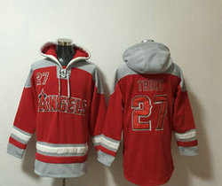 Los Angeles Angels of Anaheim #27 Mike Trout Stitched Hoodies