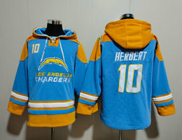 Los Angeles Chargers #10 Justin Herbert 2023 All Stitched Hooded Sweatshirt