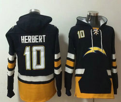 Los Angeles Chargers #10 Justin Herbert All Stitched Hooded Sweatshirt