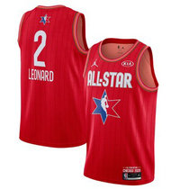 Los Angeles Clippers #2 Kawhi Leonard Red 2020 All star Authentic Stitched NBA Jersey