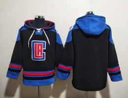 Los Angeles Clippers Blank Black Stitched Hoodies