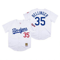 Los Angeles Dodgers #35 Cody Bellinger White Mitchell & Ness Authentic Stitched MLB Jersey