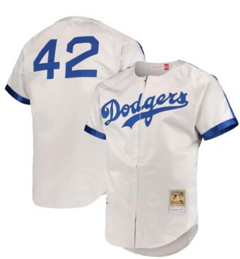 Los Angeles Dodgers #42 Jackie Robinson white MLB jersey