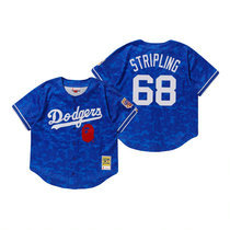 Los Angeles Dodgers #68 Ross Stripling BAPE x Mitchell & Ness Blue Jersey