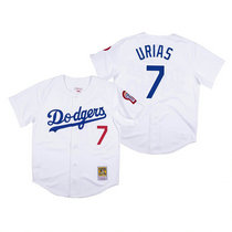 Los Angeles Dodgers #7 Julio Urias White Mitchell & Ness Authentic Stitched MLB Jersey