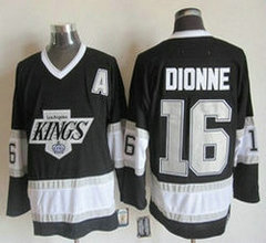 Los Angeles Kings #16 Marcel Dionne Black Throwback Authentic Stitched NHL Jerseys
