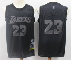 Los Angeles Lakers #23 Lebron James 2019 New Black MVP Honorary Edition Authentic Stitched NBA Jersey
