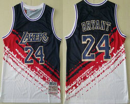Los Angeles Lakers #24 Kobe Bryant Independence day Hardwood Classics Authentic NBA jersey