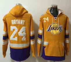 Los Angeles Lakers #24 Kobe Bryant Stitched Pullover Hoodie